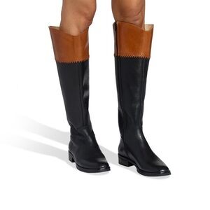 Jack Rogers size 9 Adaline Riding Boots leather equestrian black/brown